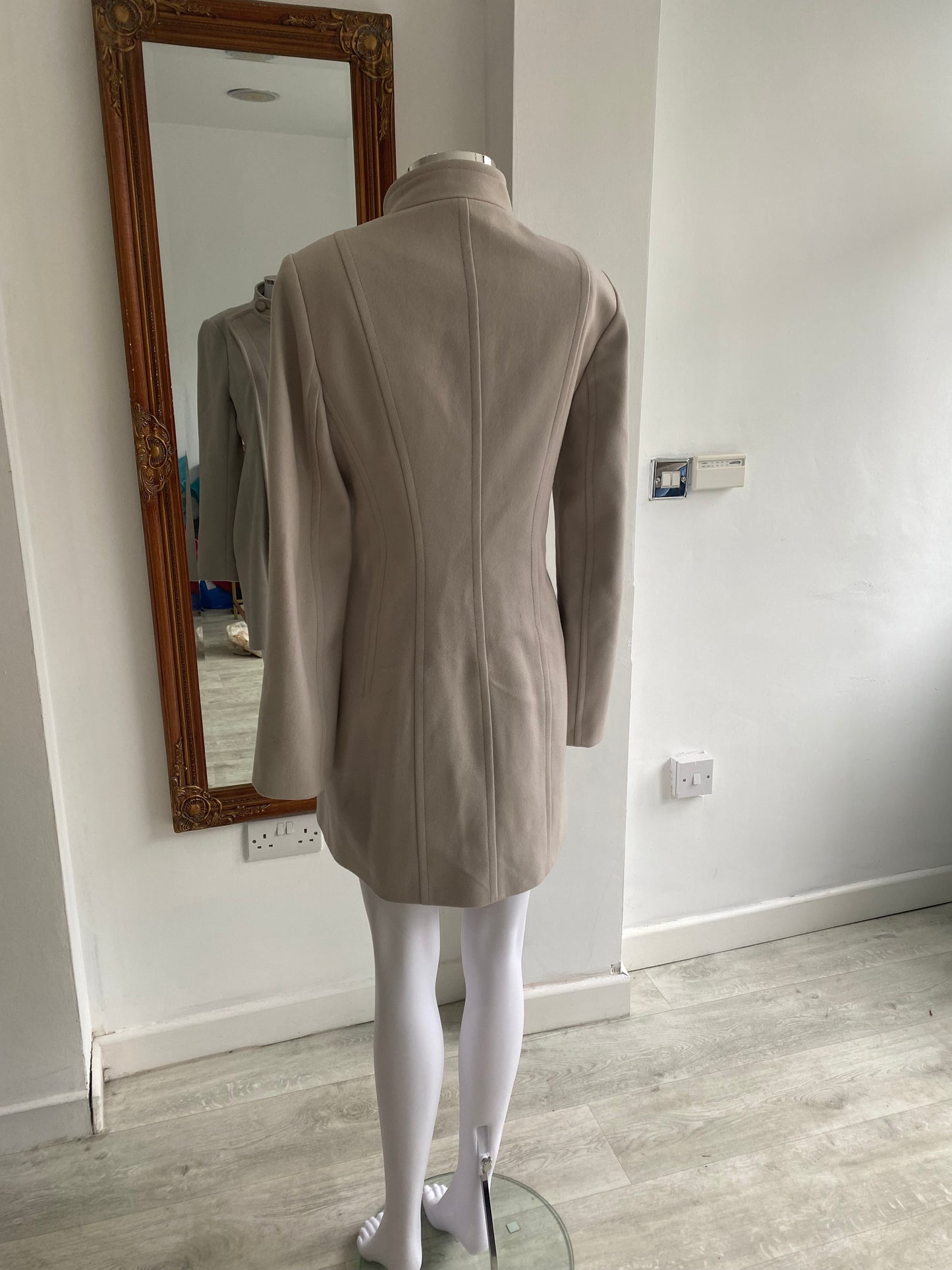 French Connection Blush Pink Wool Blend Coat Size 10