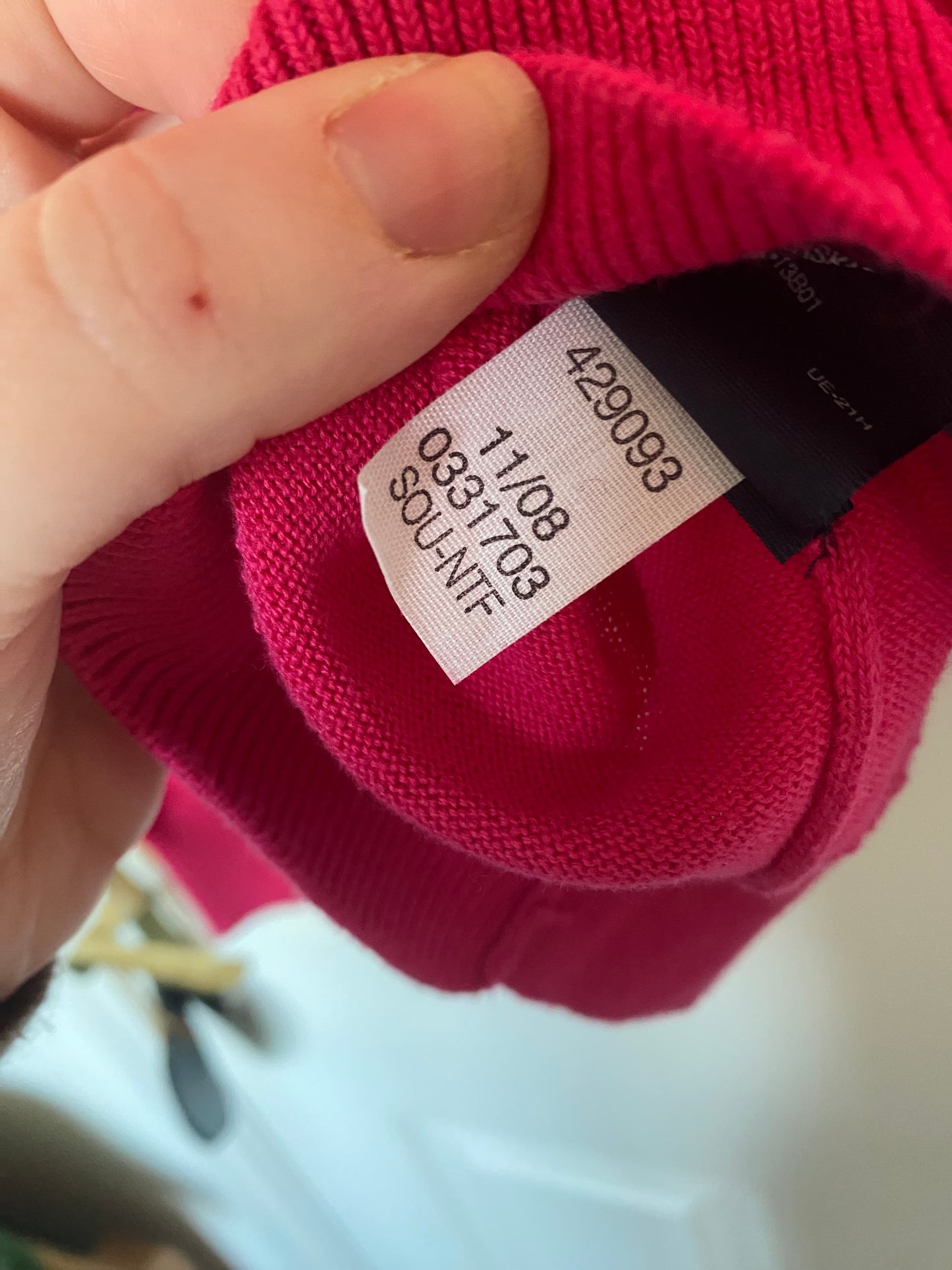 Tommy Hilfiger Pink Argyle Jumper Size XL