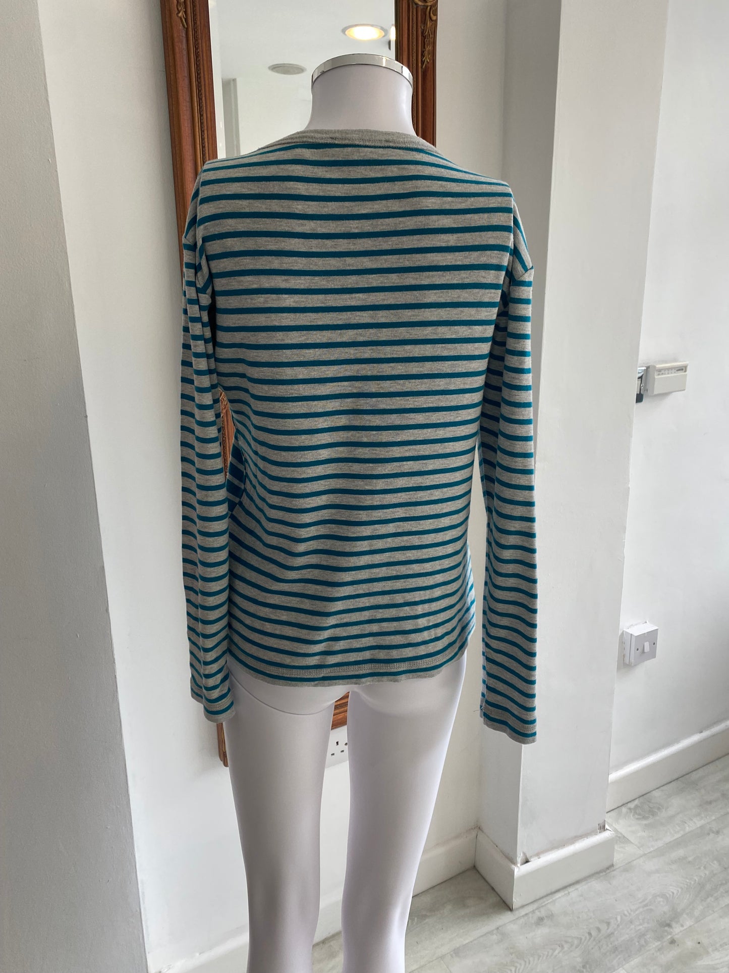 Nearby Nrby Striped Long Sleeve Top Size Medium
