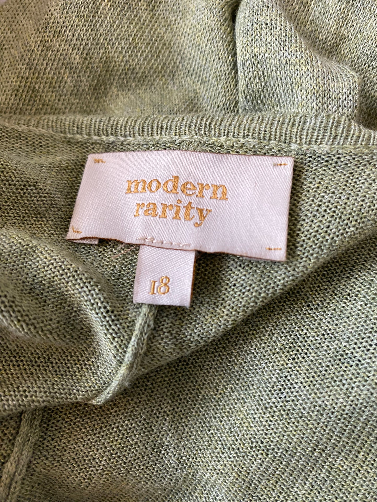 Modern Rareity Green Knit Jumper Size 18