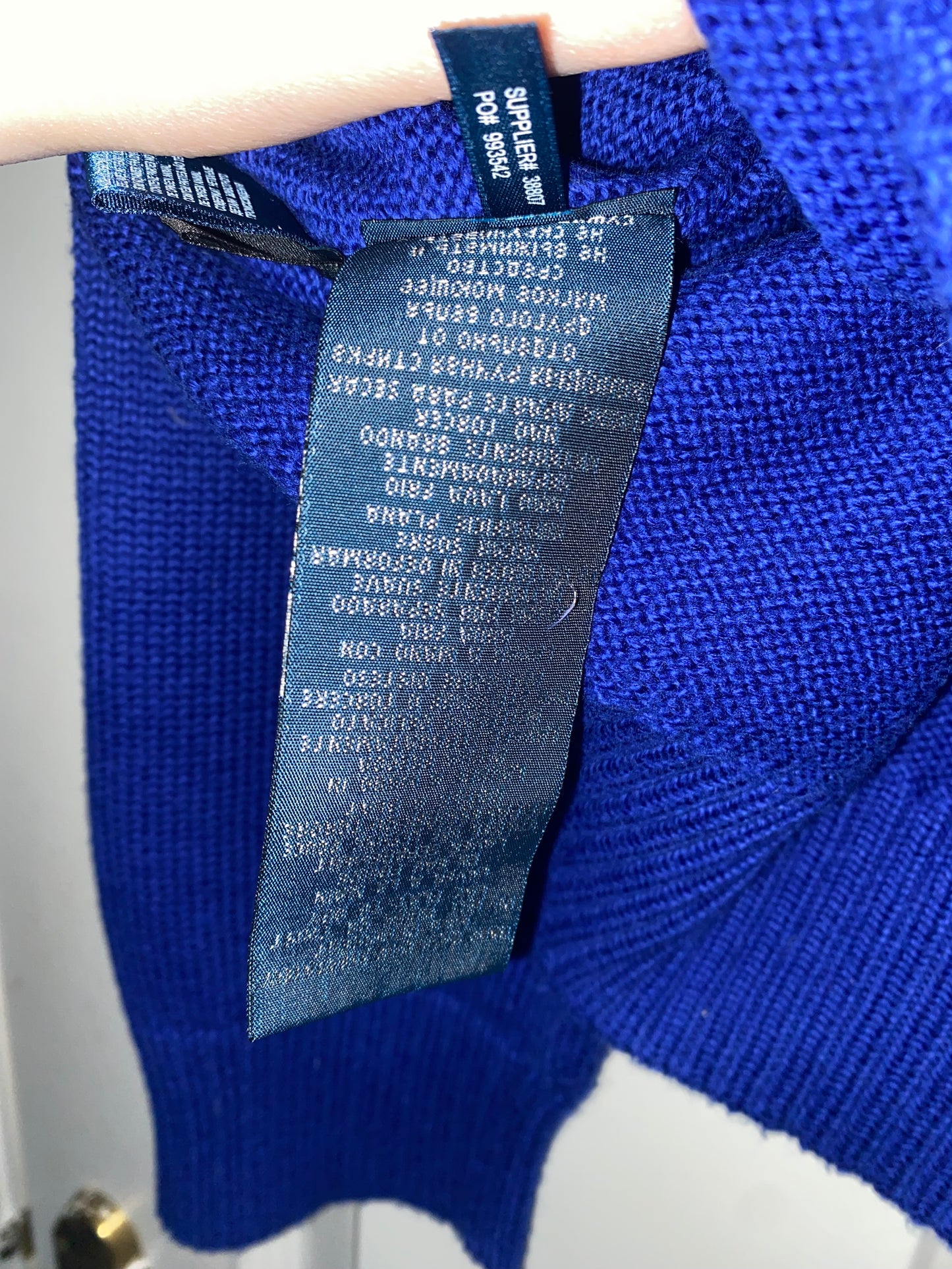 Polo Ralph Lauren Blue 1/4 Zip Jumper Size XL