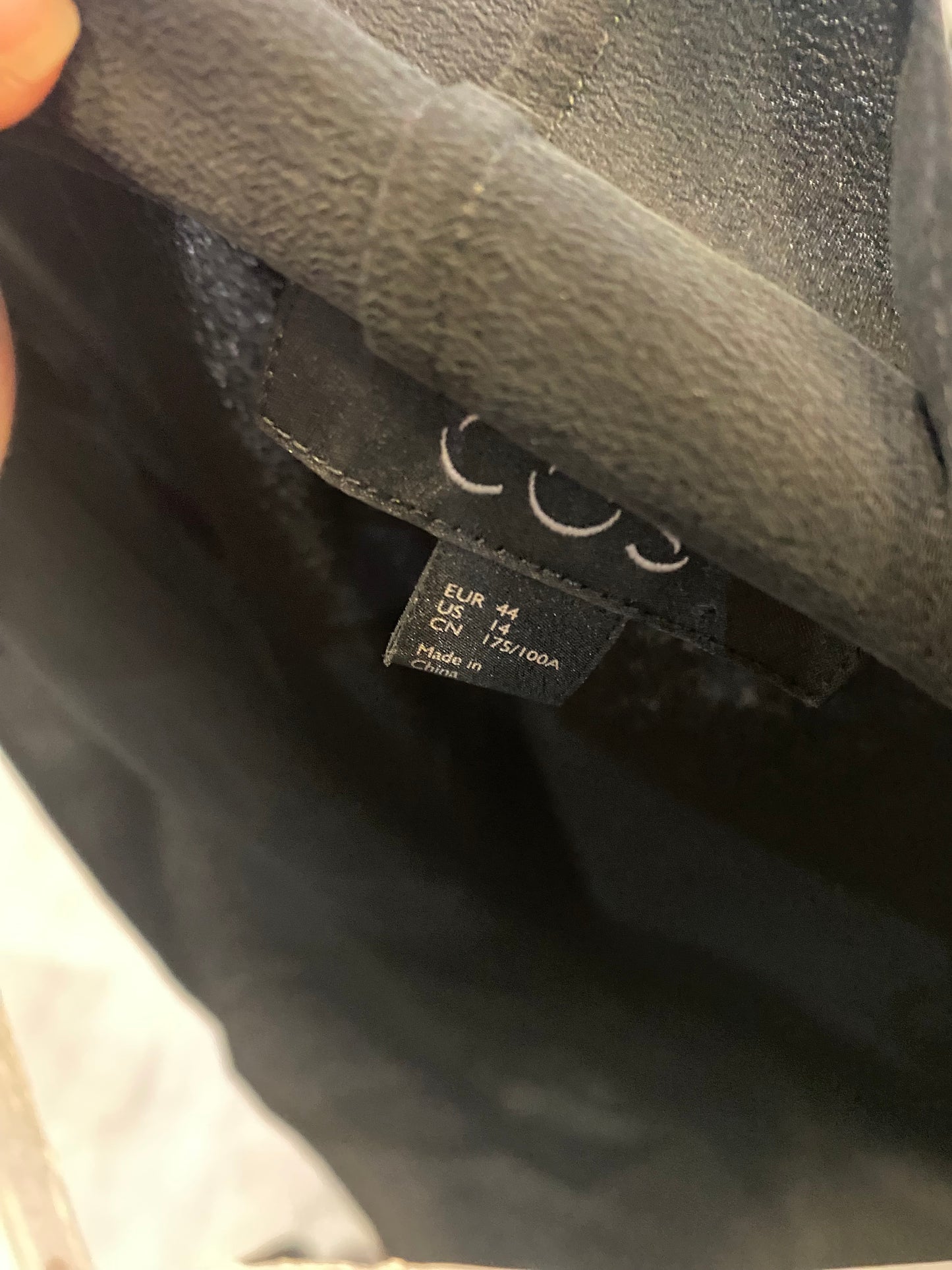 COS Black Cowl Neck Silk Dress Size 14-16