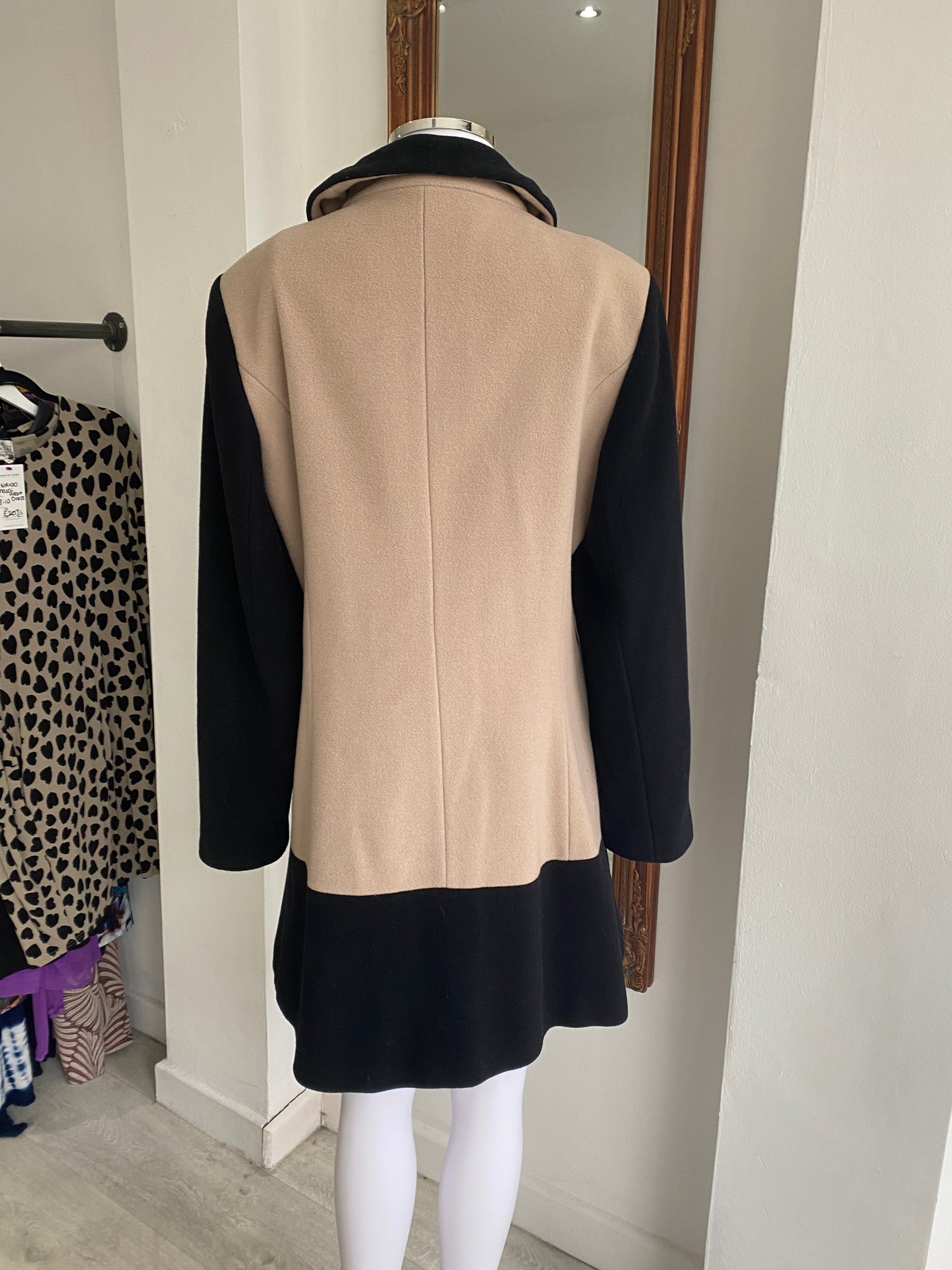 John Lewis Black and Cream Size 14