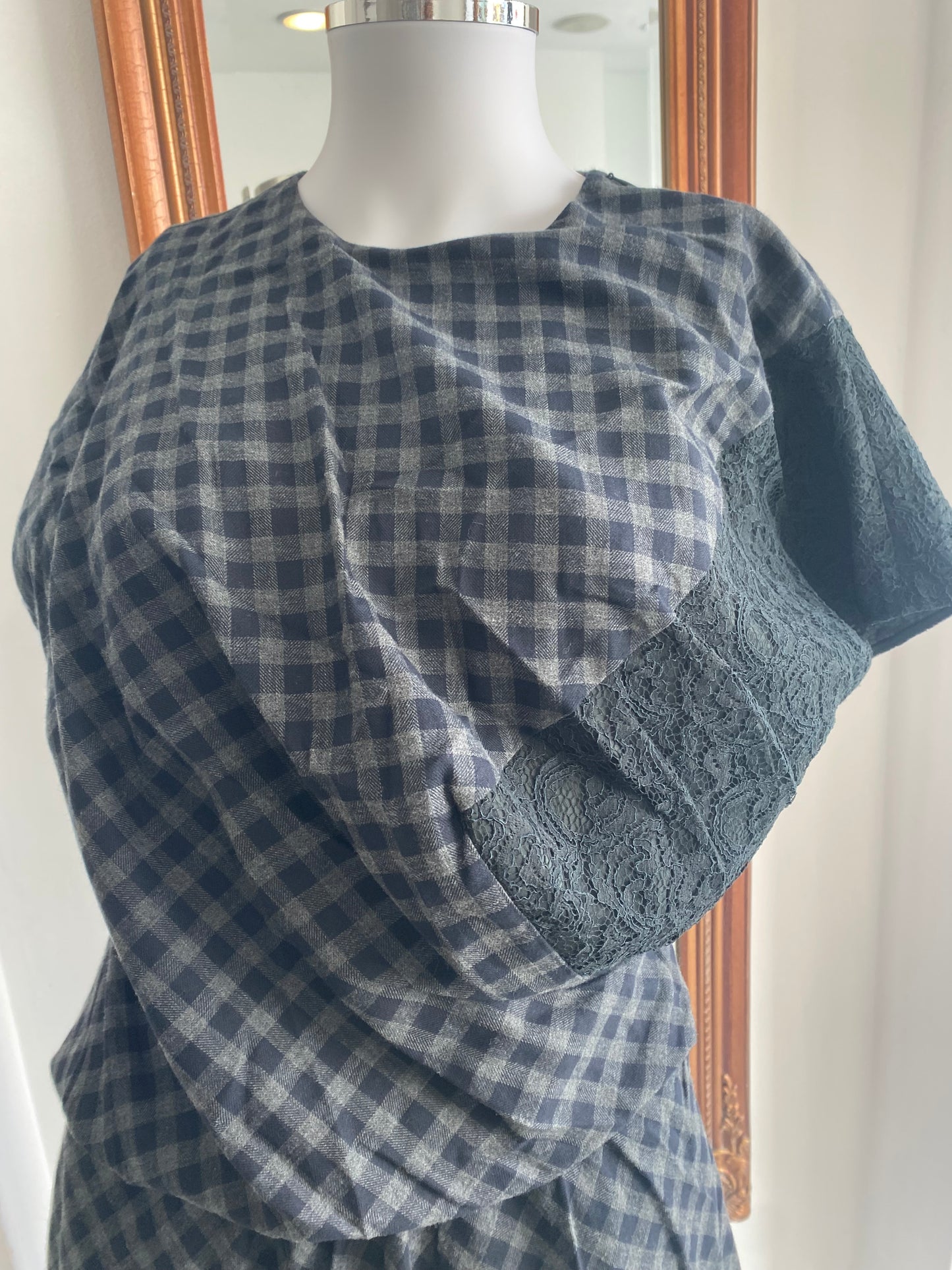 Carven Paris checked dress size 12