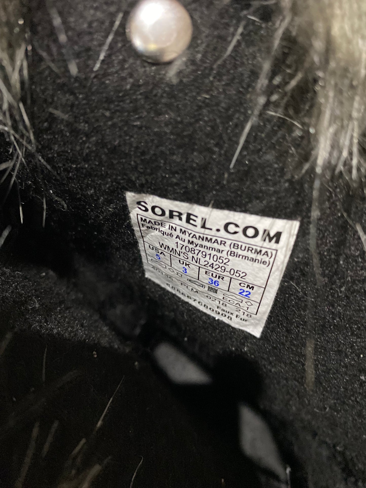 Sorel Grey Snow Boots Size 3