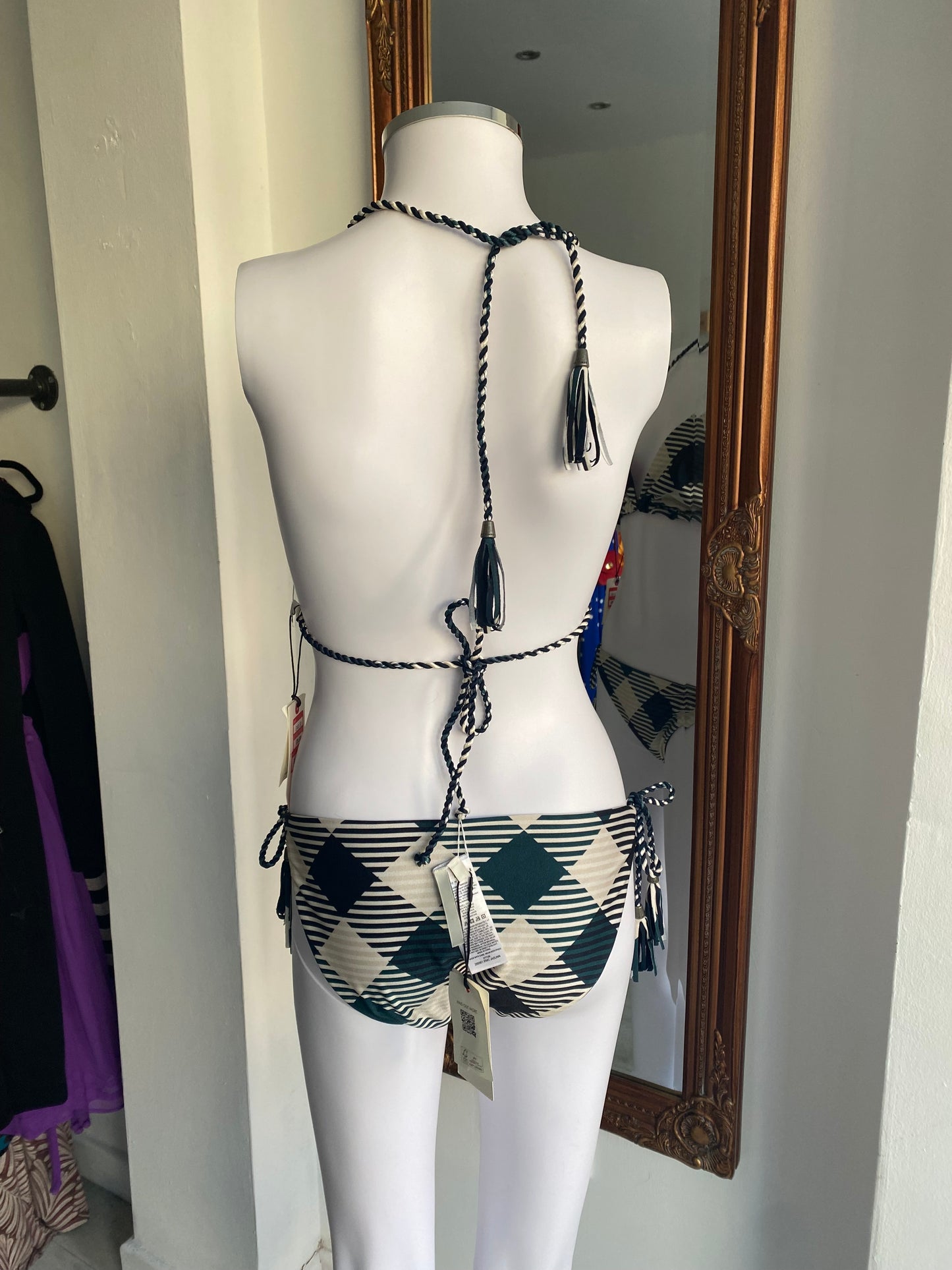 Ted Baker dogtooth print bikini size 10 brand new with tags