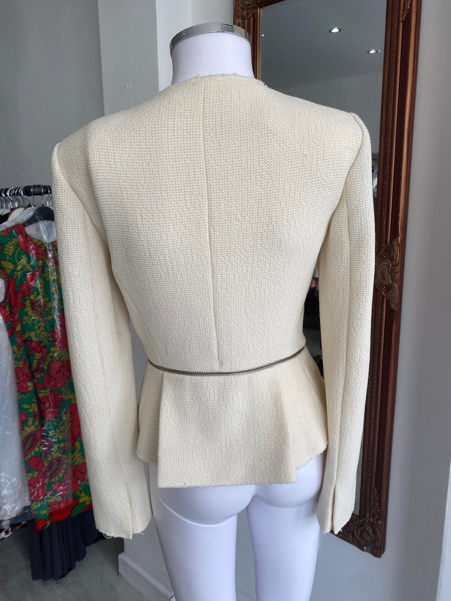 Zara cream jacket size 6-8