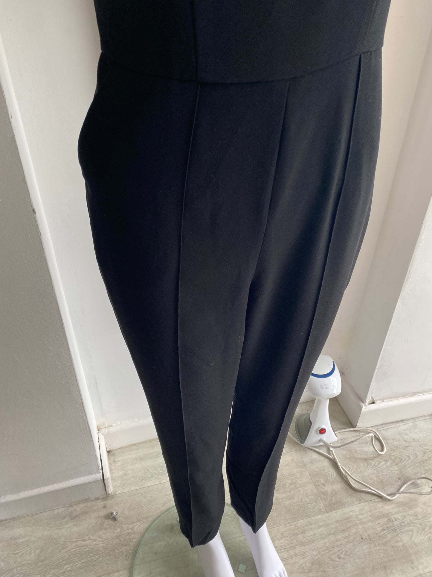 Ted Baker black embellished jumpsuit size 8