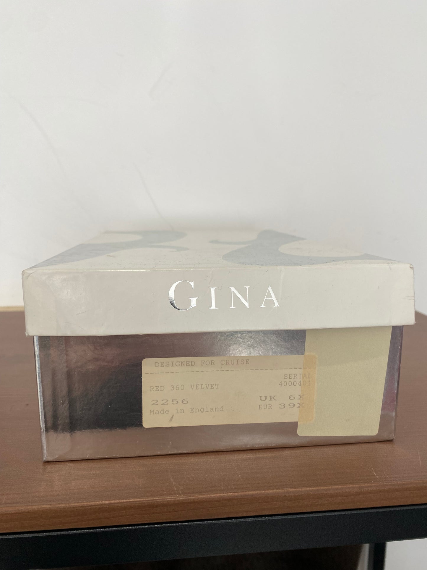 Gina Red Velvet Heeled Sandals Size 6.5