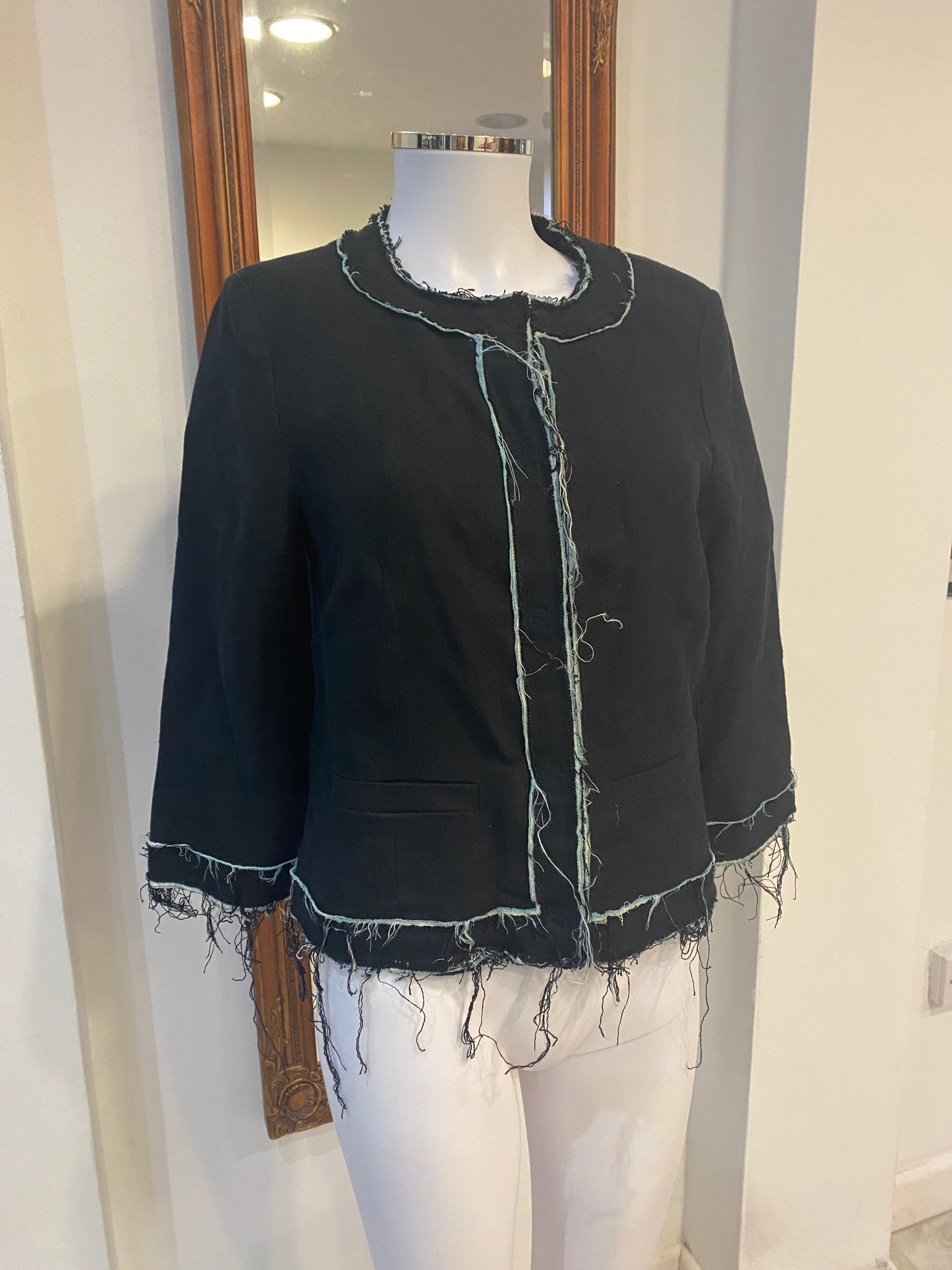 Zadig and Voltaire Deluxe Black Jacket Size Medium