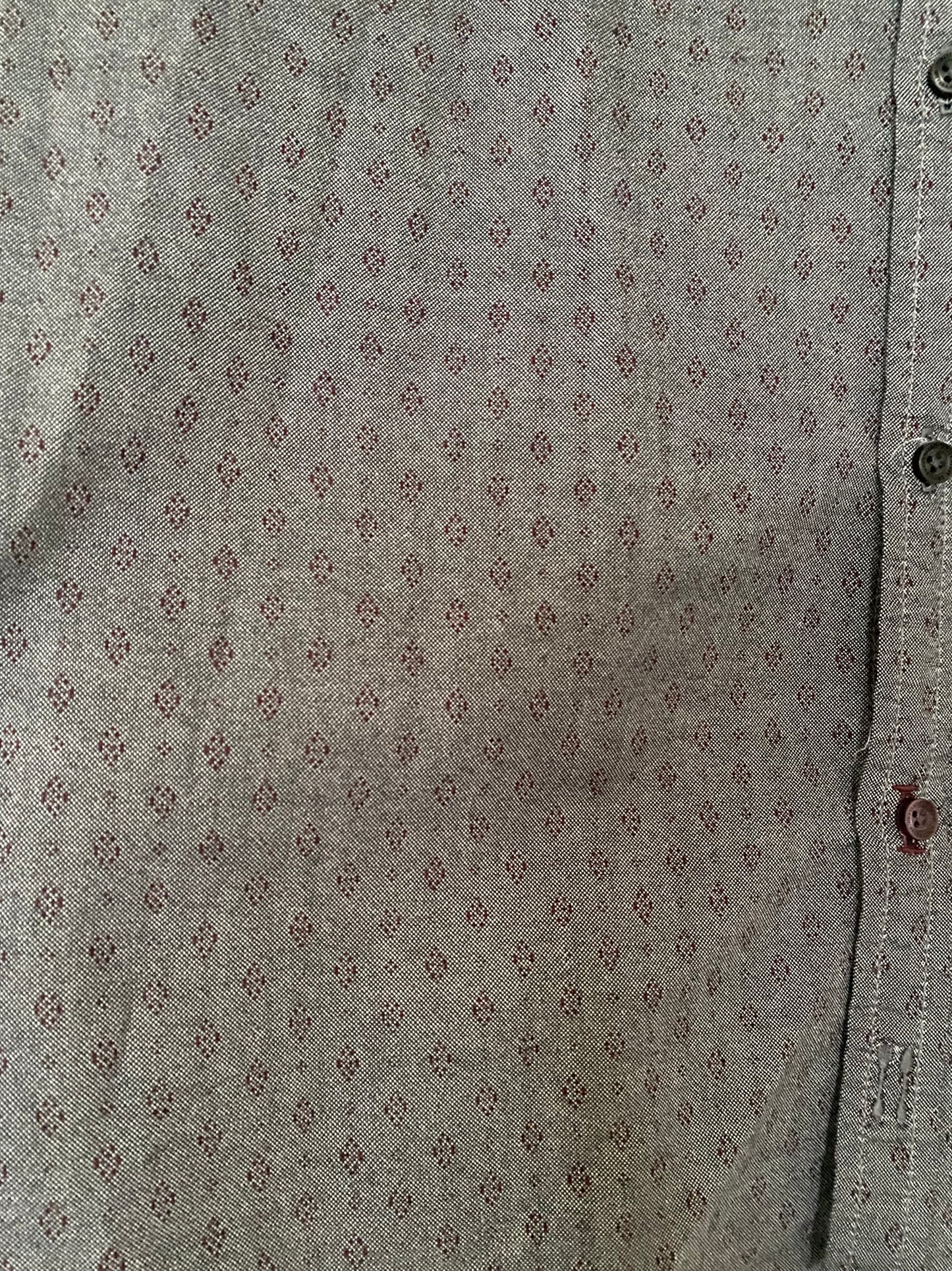 White Stuff Grey Patterned Shirt Size Large