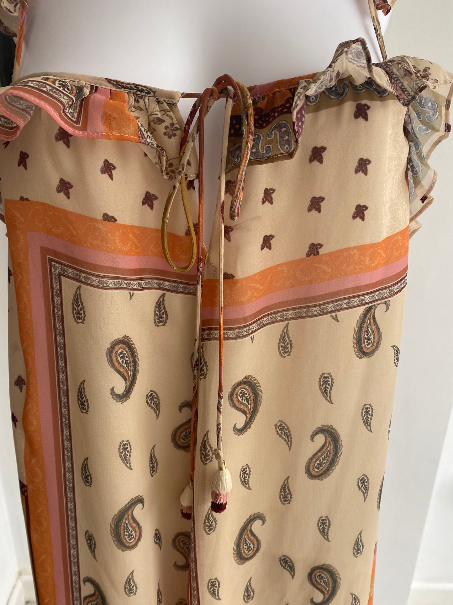 Zara paisley print dress size 10