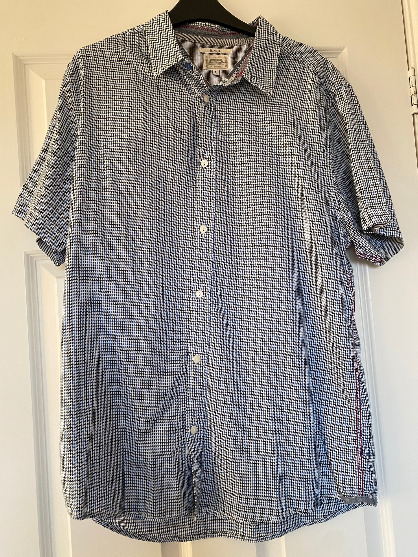 White Stuff Houndstooth Check Shirt Size Large