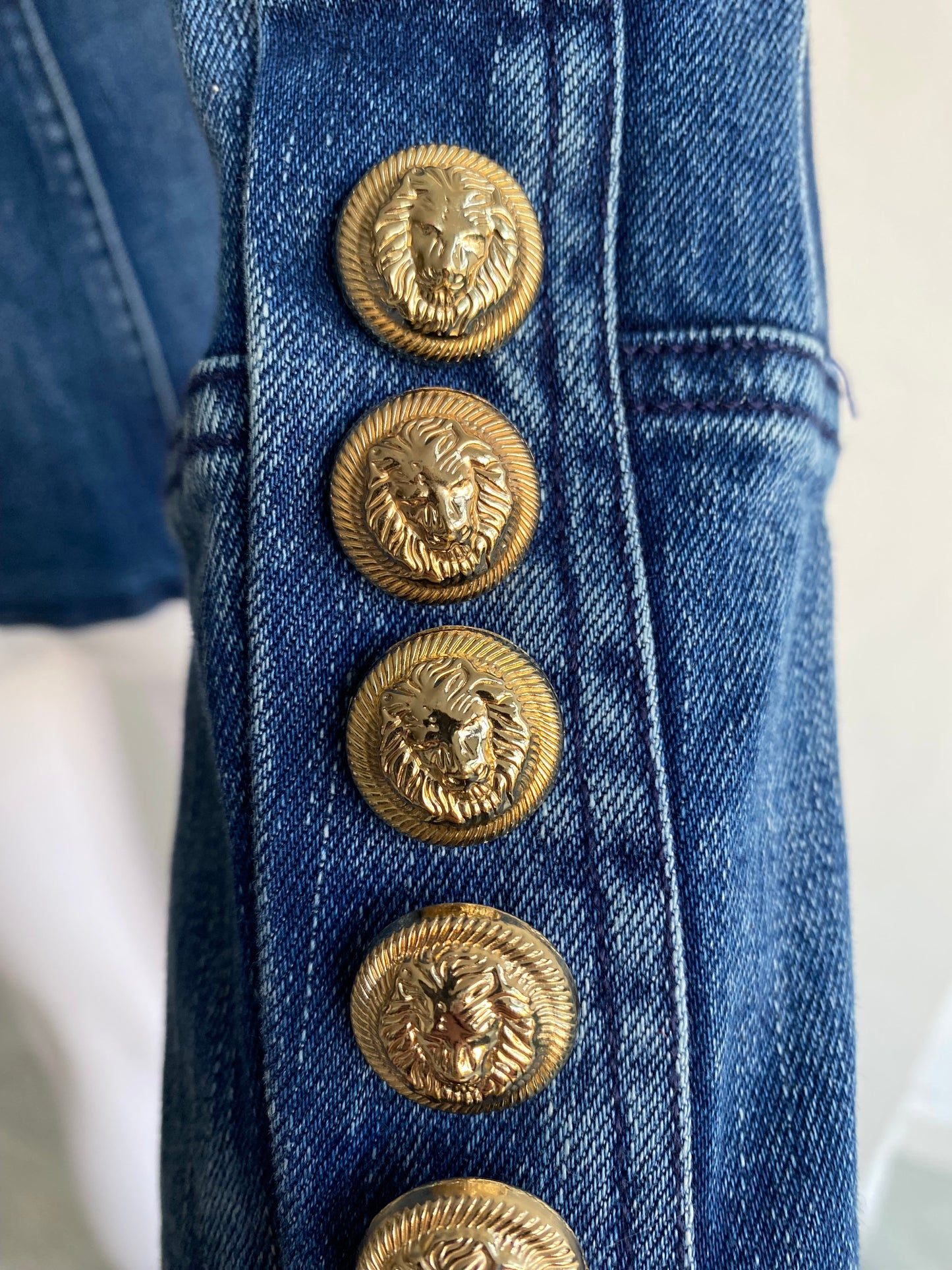 Sarah Ashley Cotton Denim Jacket Size Medium 12-14