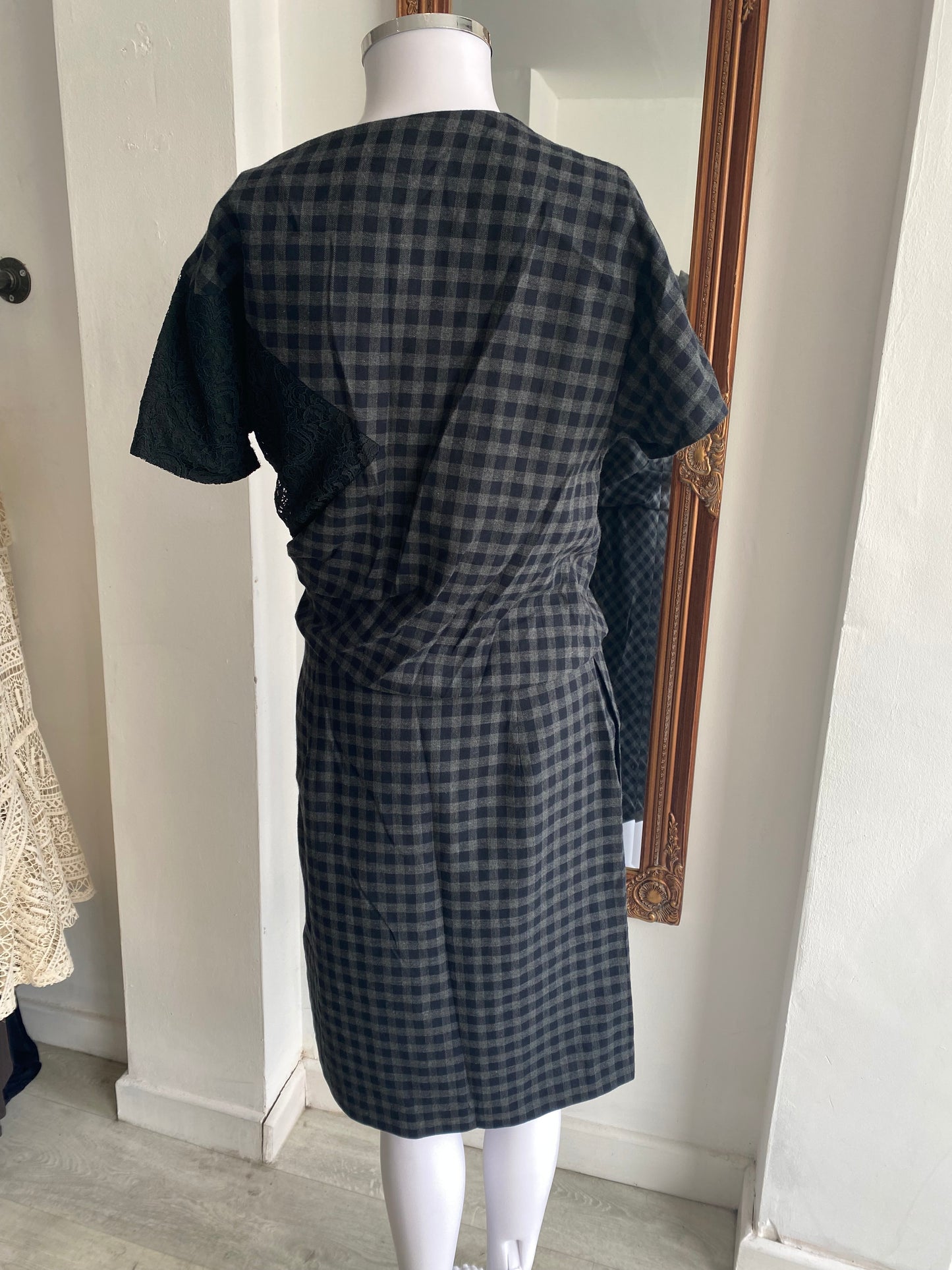 Carven Paris checked dress size 12