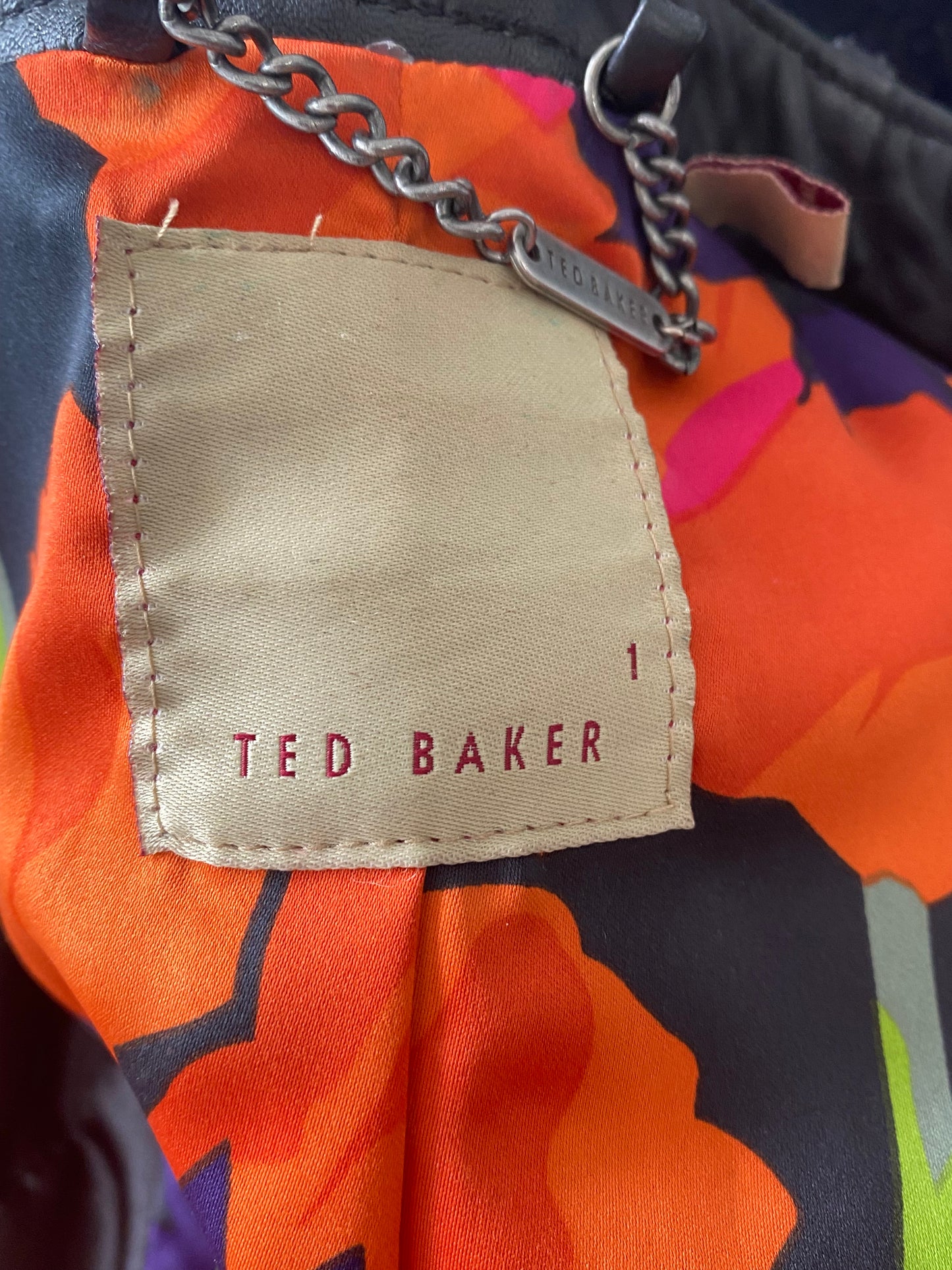 Ted Baker Leather Jacket size 6