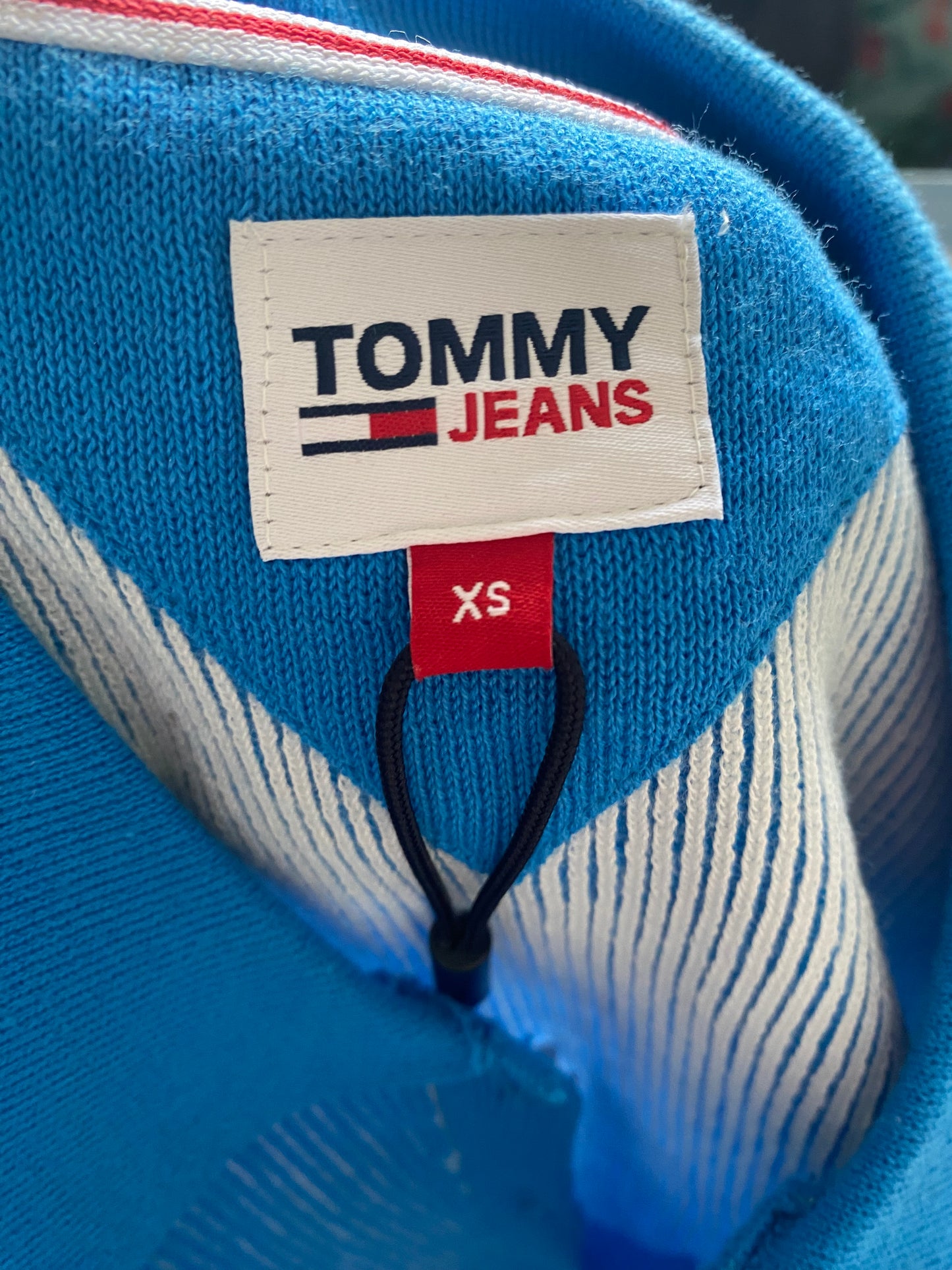 Tommy Hilfiger blue ribbed tshirt brand new size 6