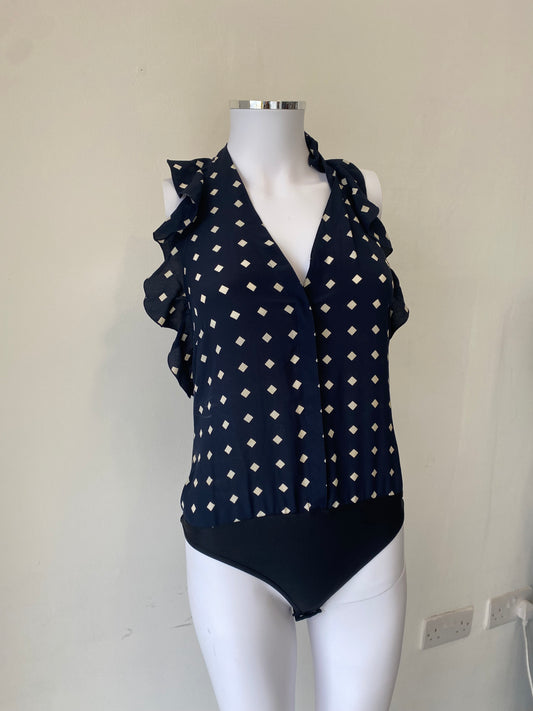 Armani Collezioni Printed Bodysuit Size Small 8