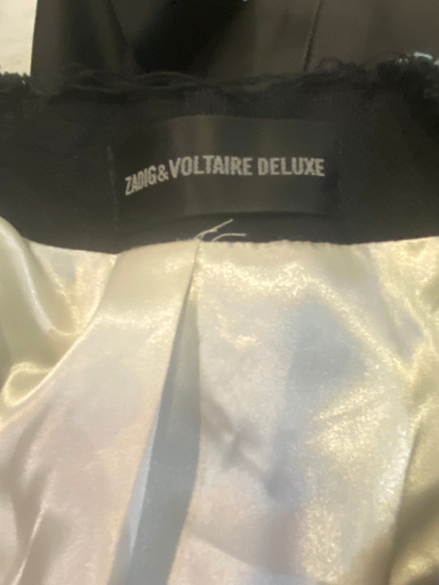 Zadig and Voltaire Deluxe Black Jacket Size Medium