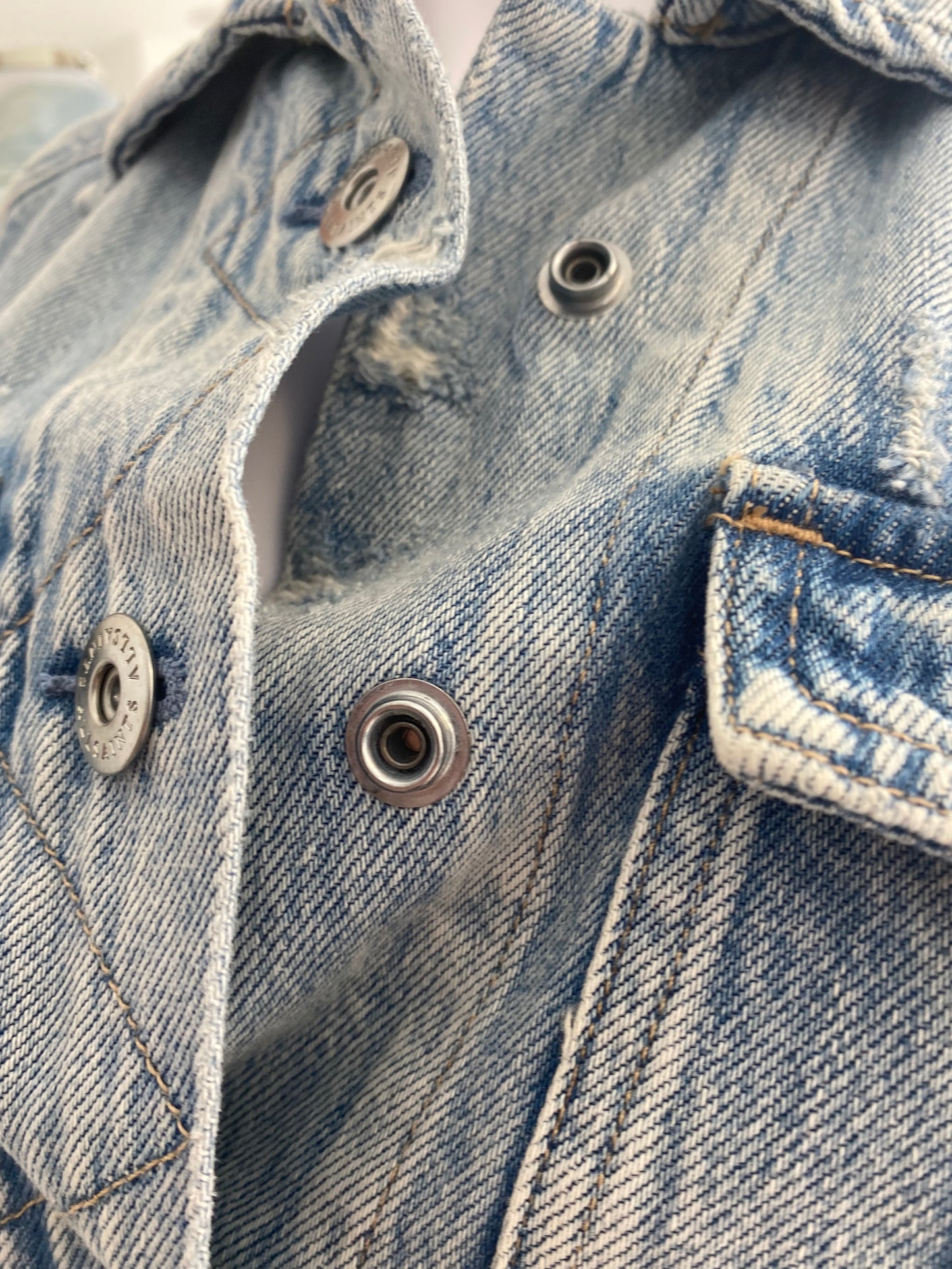 All Saints Light Blue Shacket Size 8