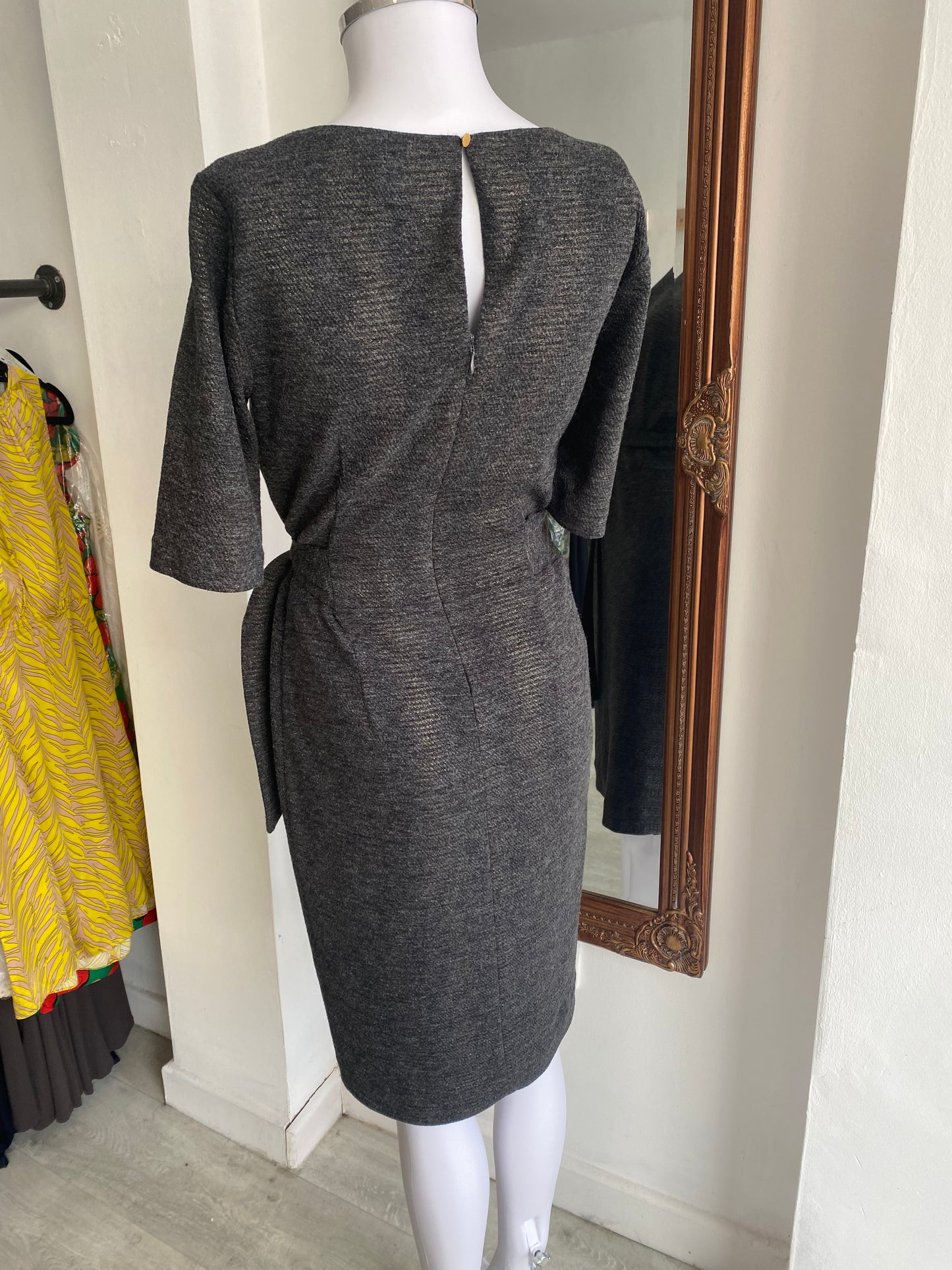 Terre Bleue dark greymetallic dress size 8