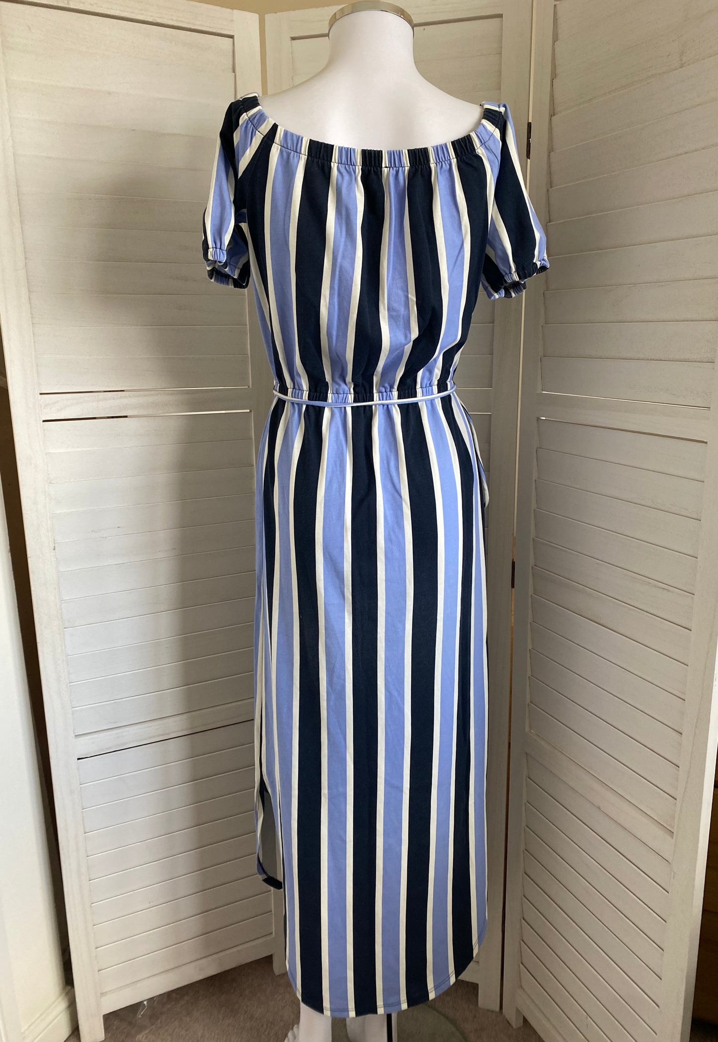 Juicy couture striped off shoulder dress size 6-8