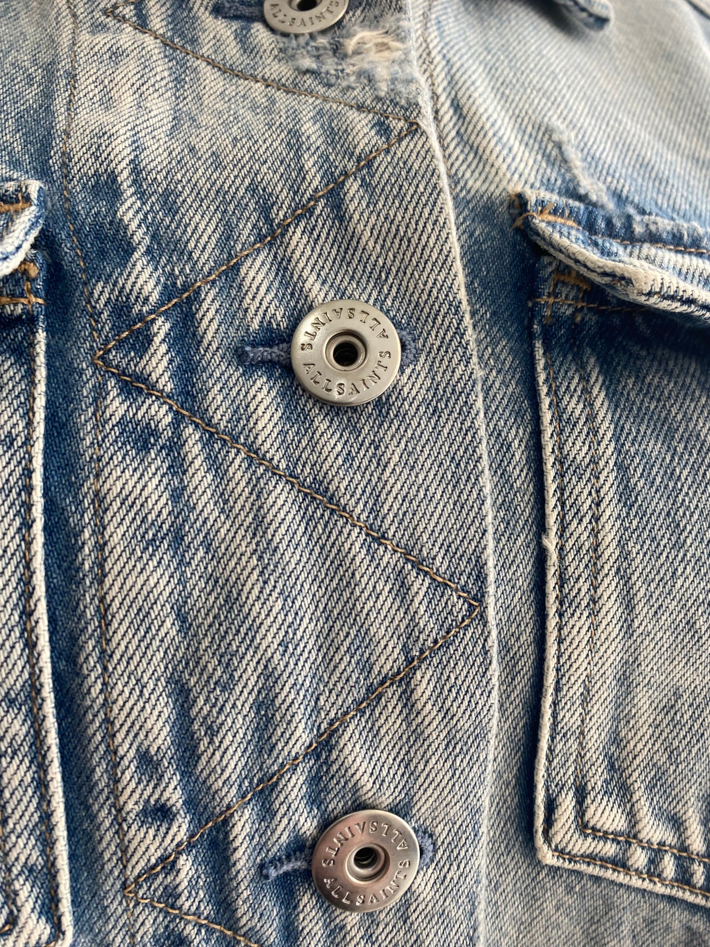 All Saints Light Blue Shacket Size 8