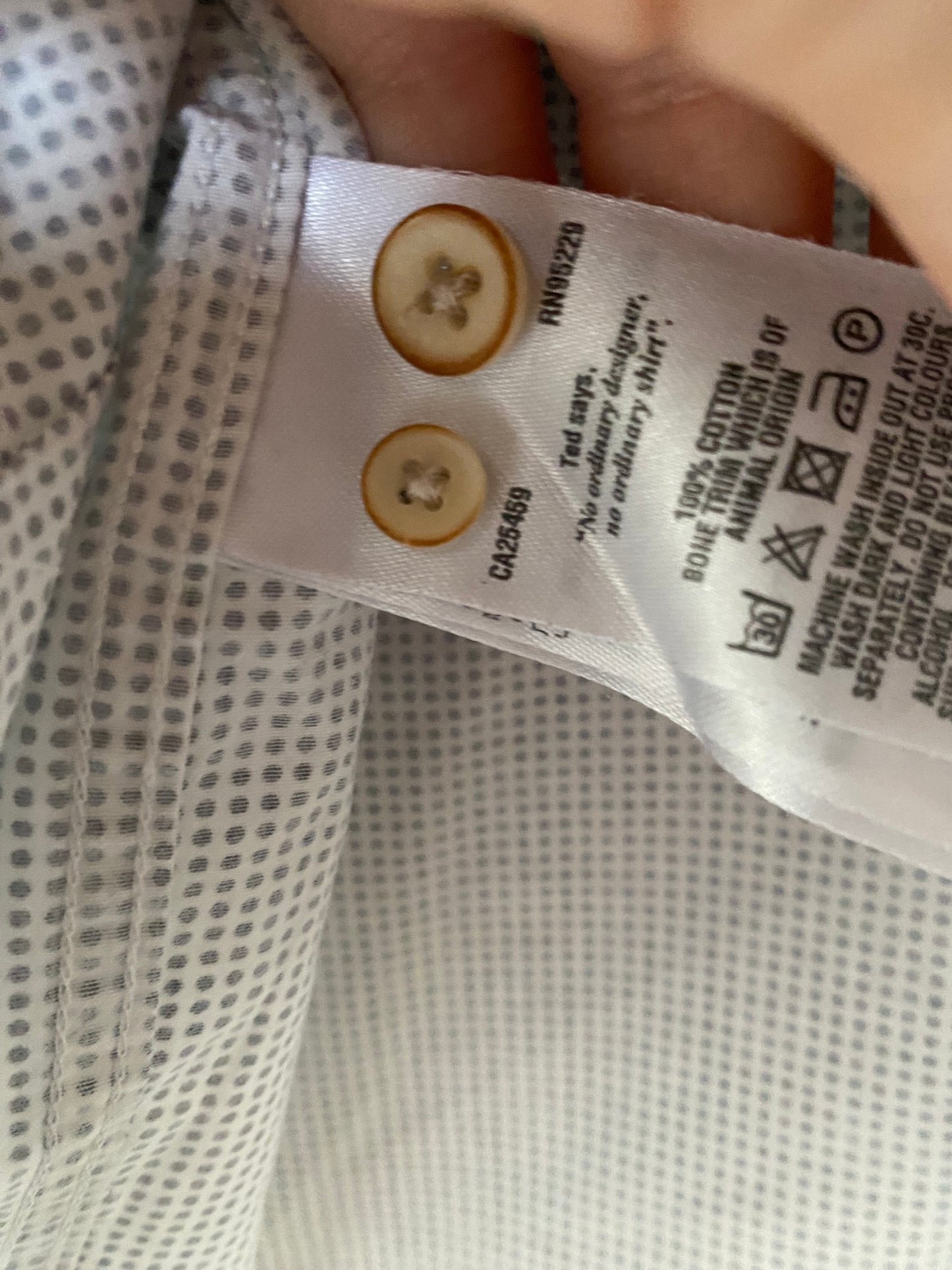 Ted Baker Spot Print Shirt Size XXL