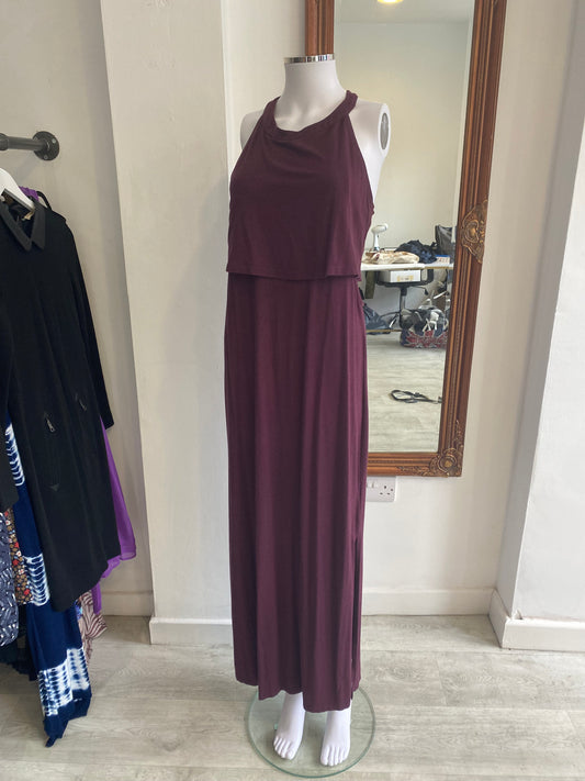 Sweaty Betty Burgundy Jersey Dress Size 8-10