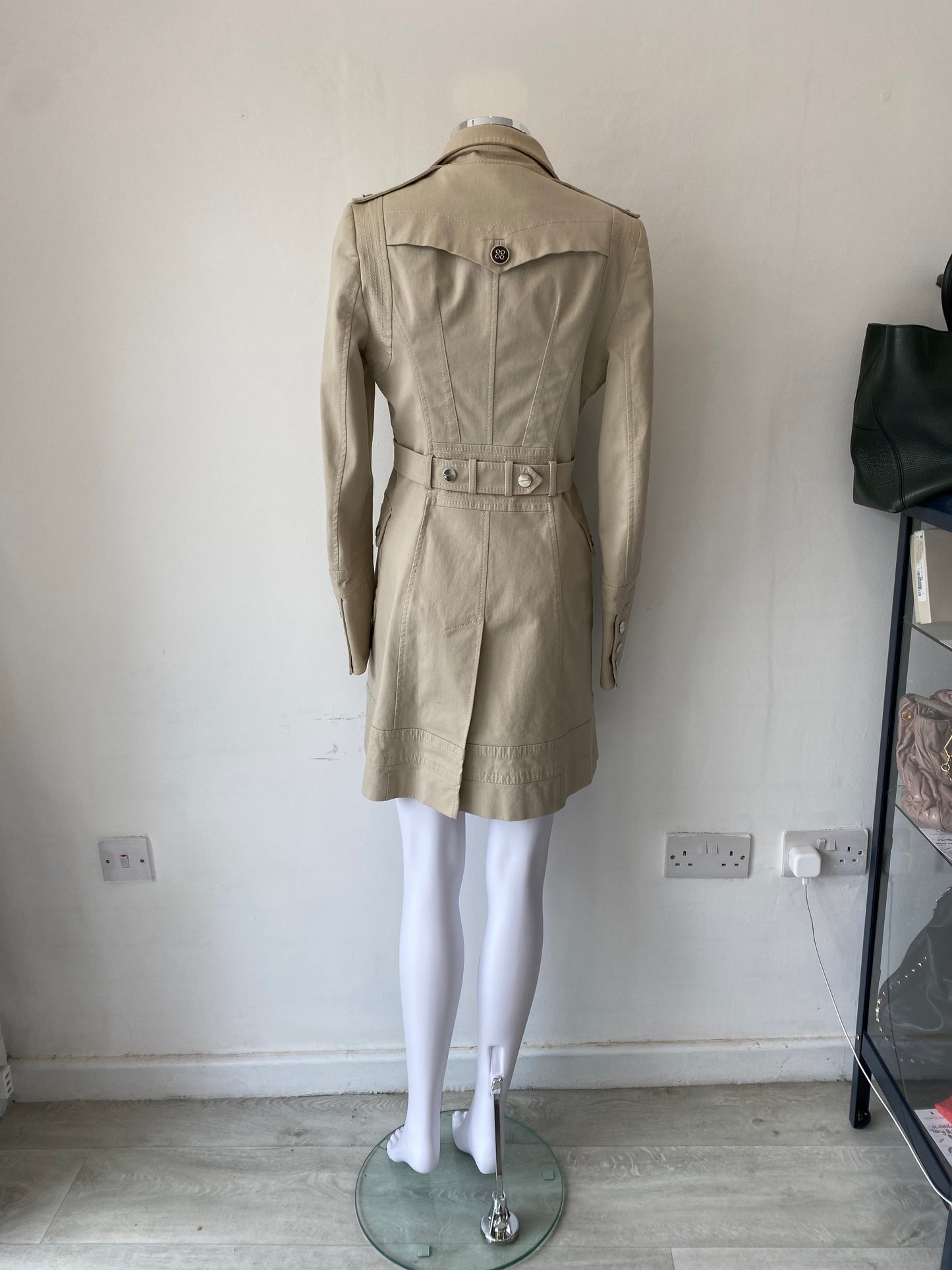 Karen Millen Trench Coat Jacket Size 8